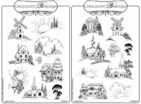 Sunburst Scenes/Country Views Rubber stamps Multi-buy - A5